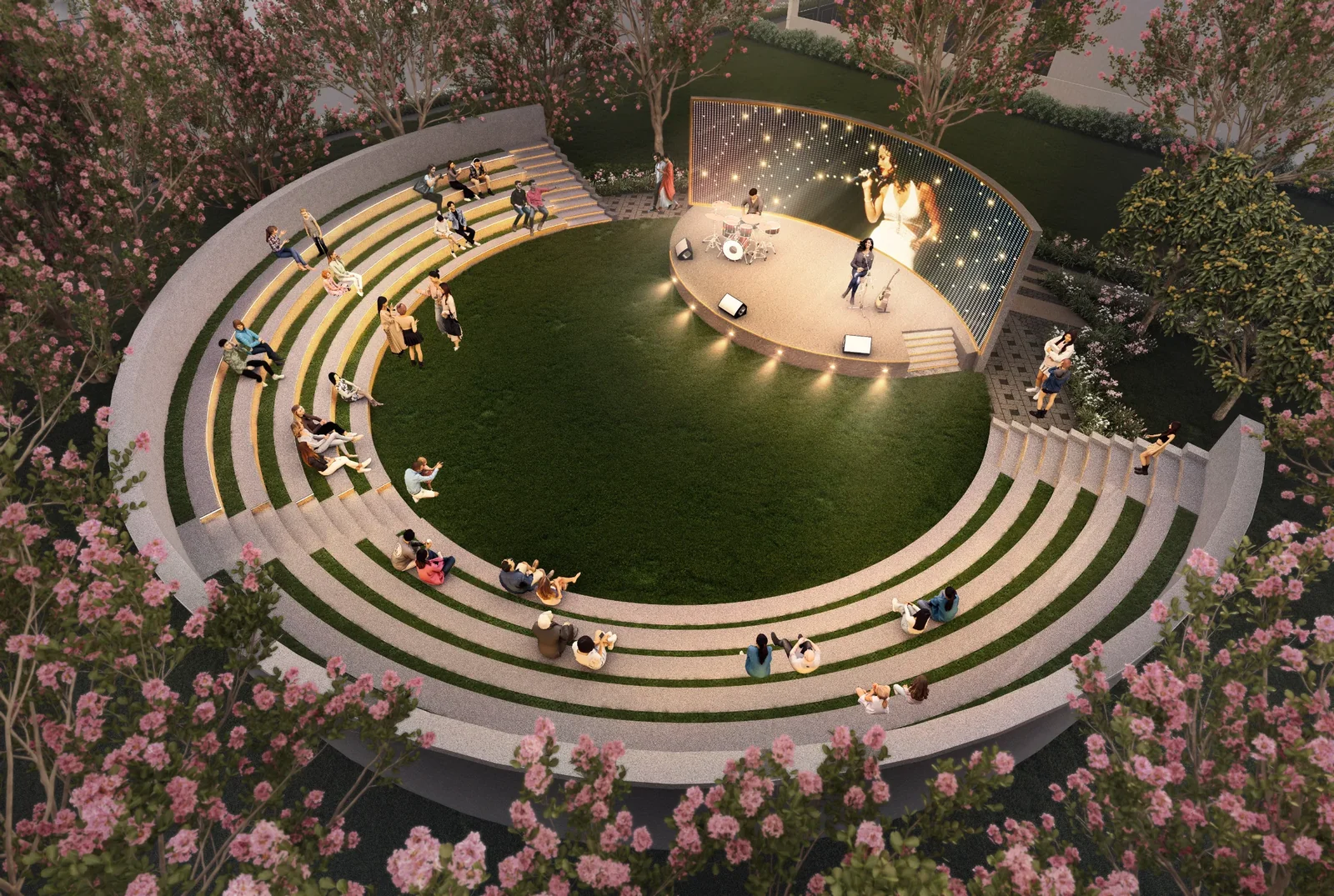 The open-air amphitheatre at ACE Acreville