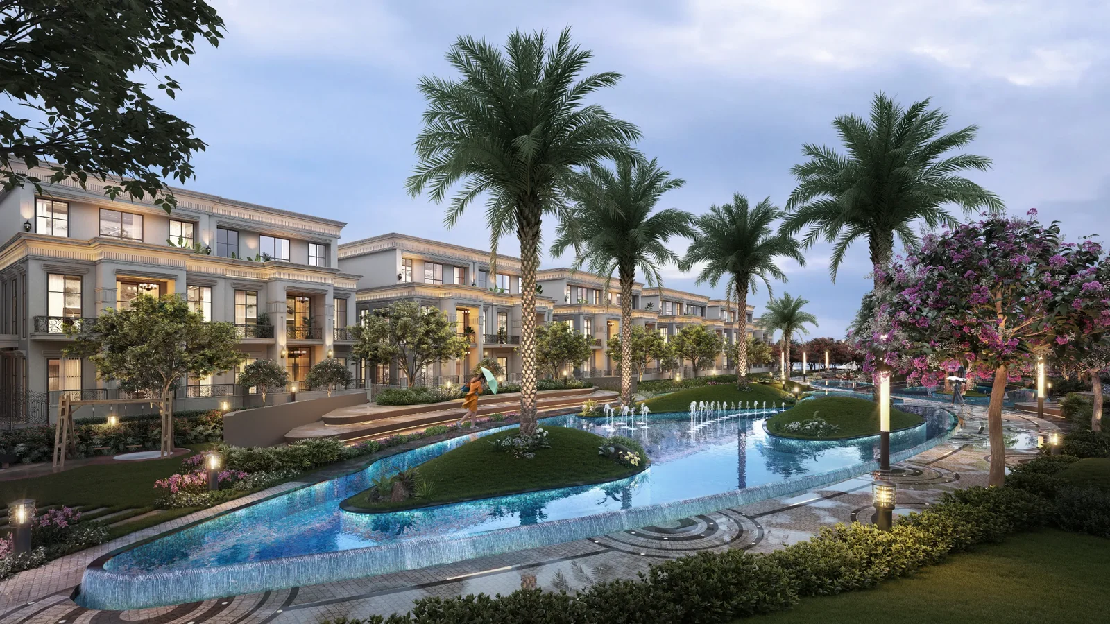 Villas and the pool at ACE Acreville