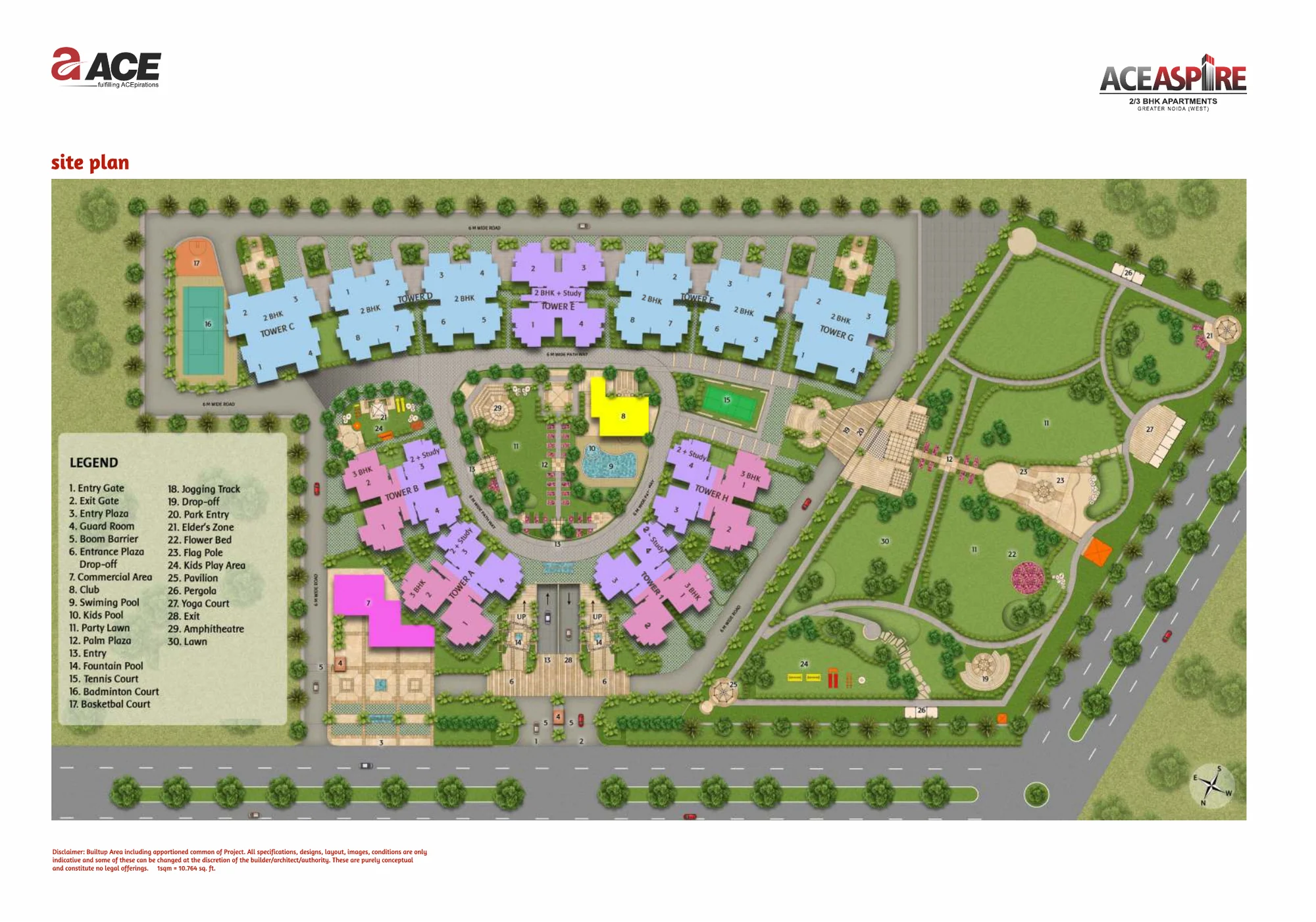 ACE Aspire site plan