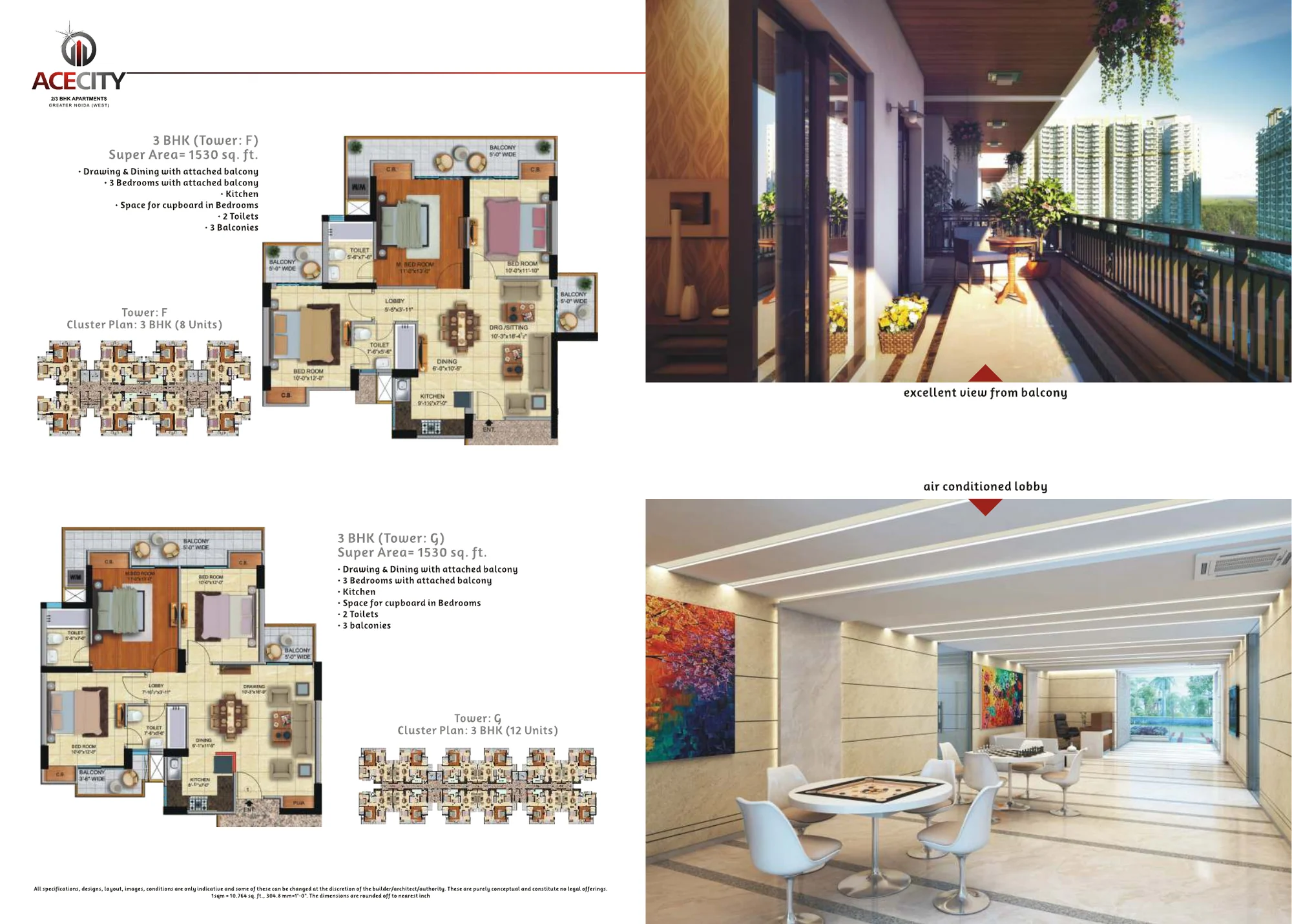 ACE City floor plans, further layouts