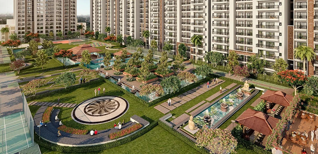 ACE Divino and its landscaping from the air