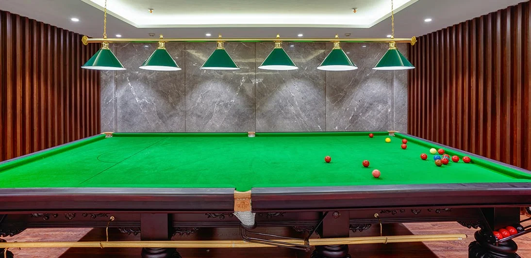 The billiards room at ACE Divino