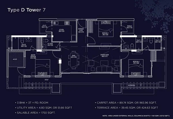 Type D floor plan at ACE Divino