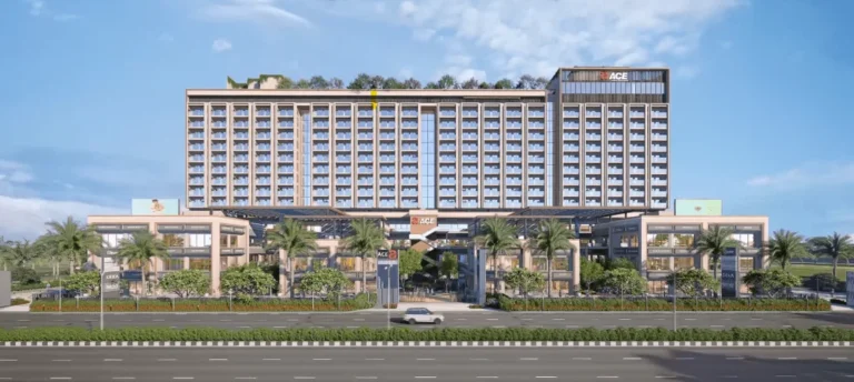 ACE Edit building seen from the Yamuna Expressway side