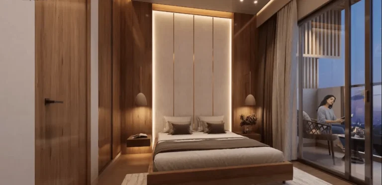 Bedroom of an ACE Edit studio apartment