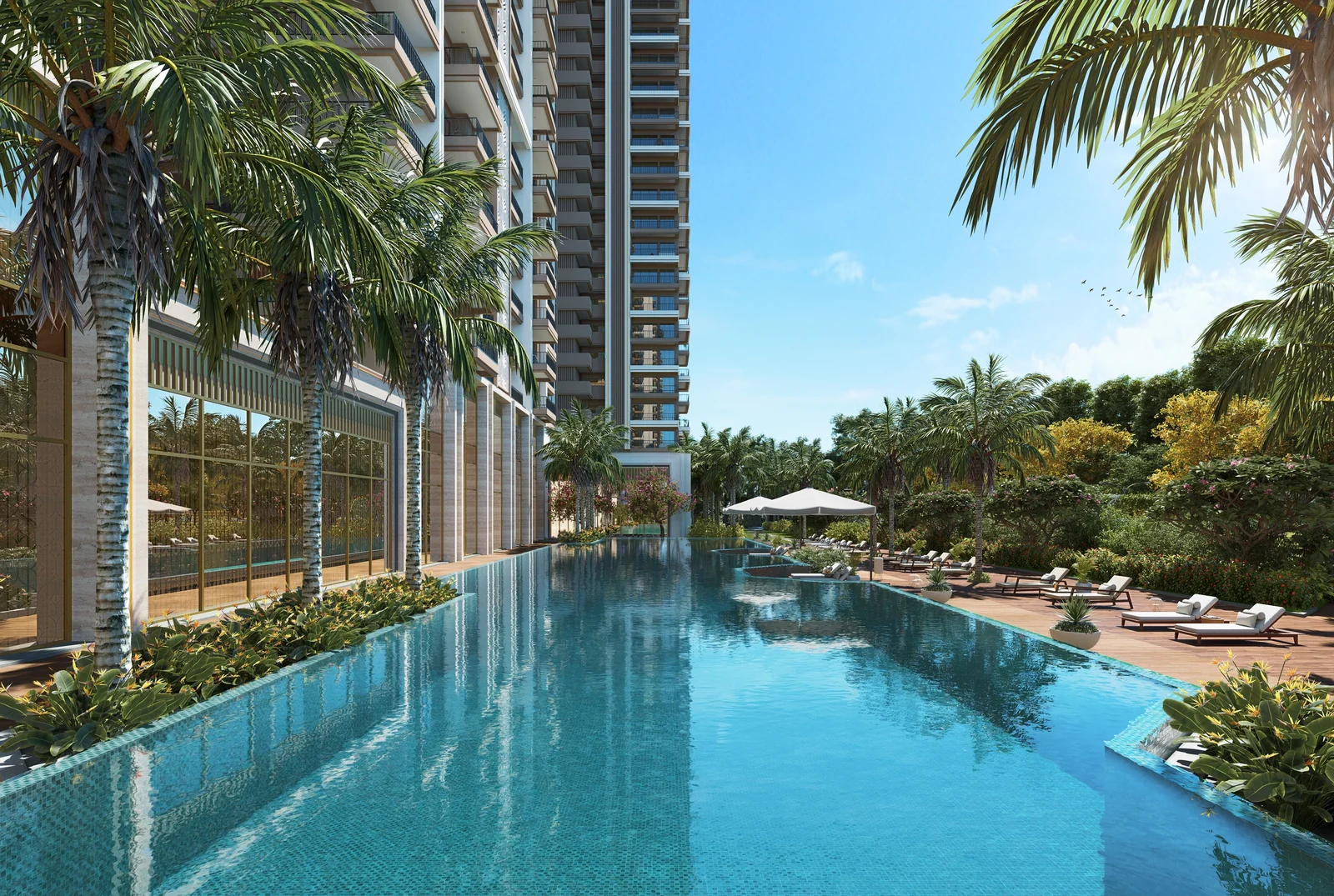 The swimming pool at ACE Han'ei