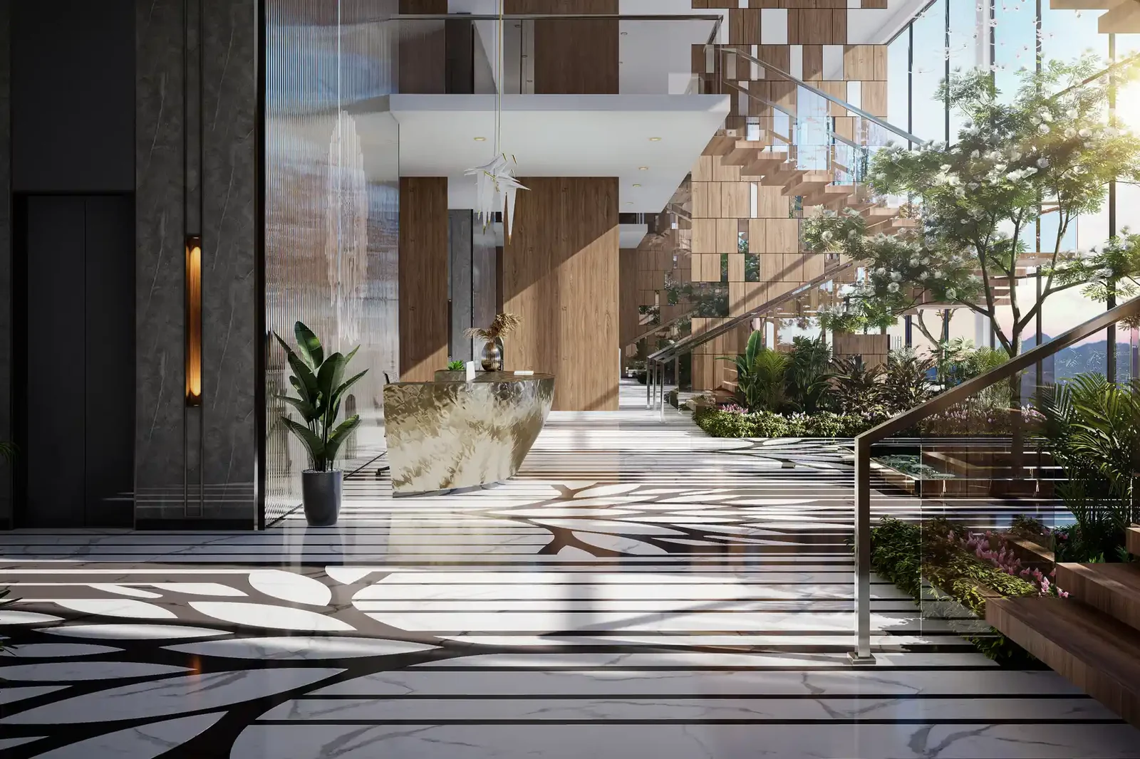 The arrival court at ACE Terra