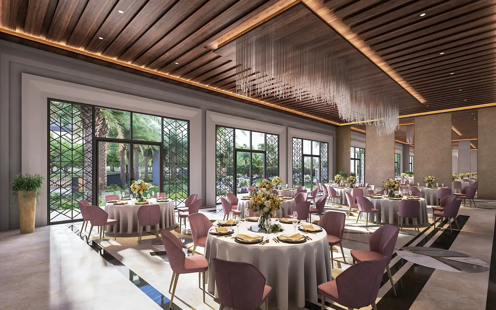 The banquet hall at ACE Terra