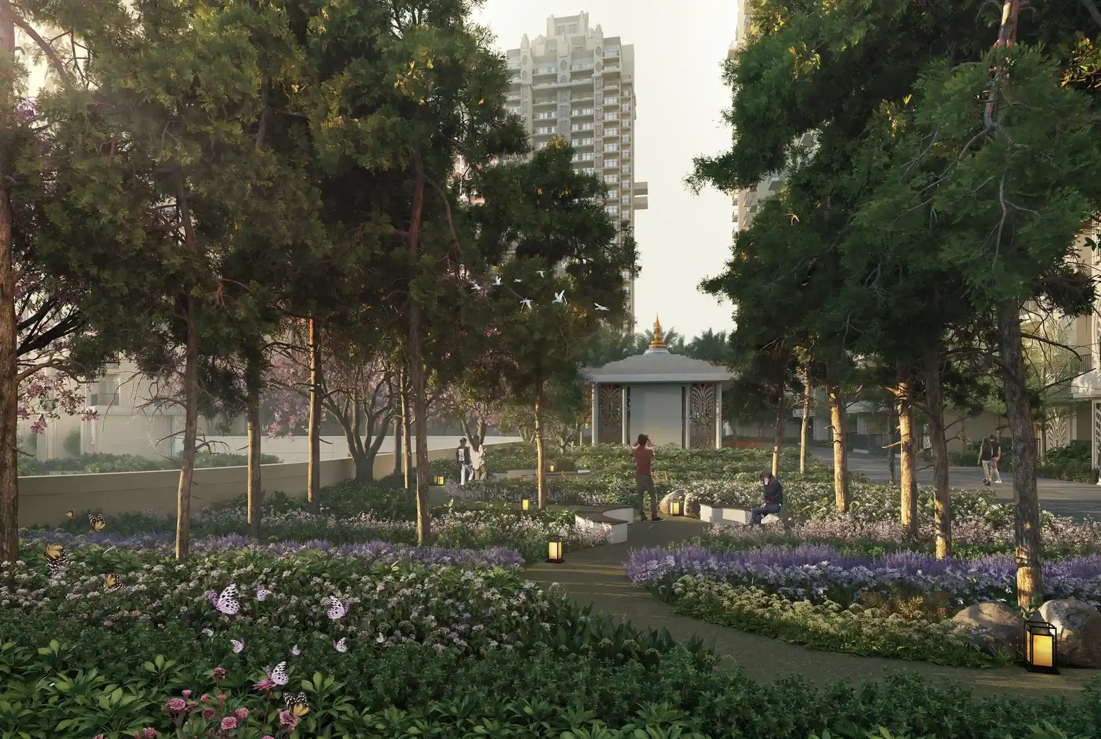 Landscaped gardens at ACE Terra