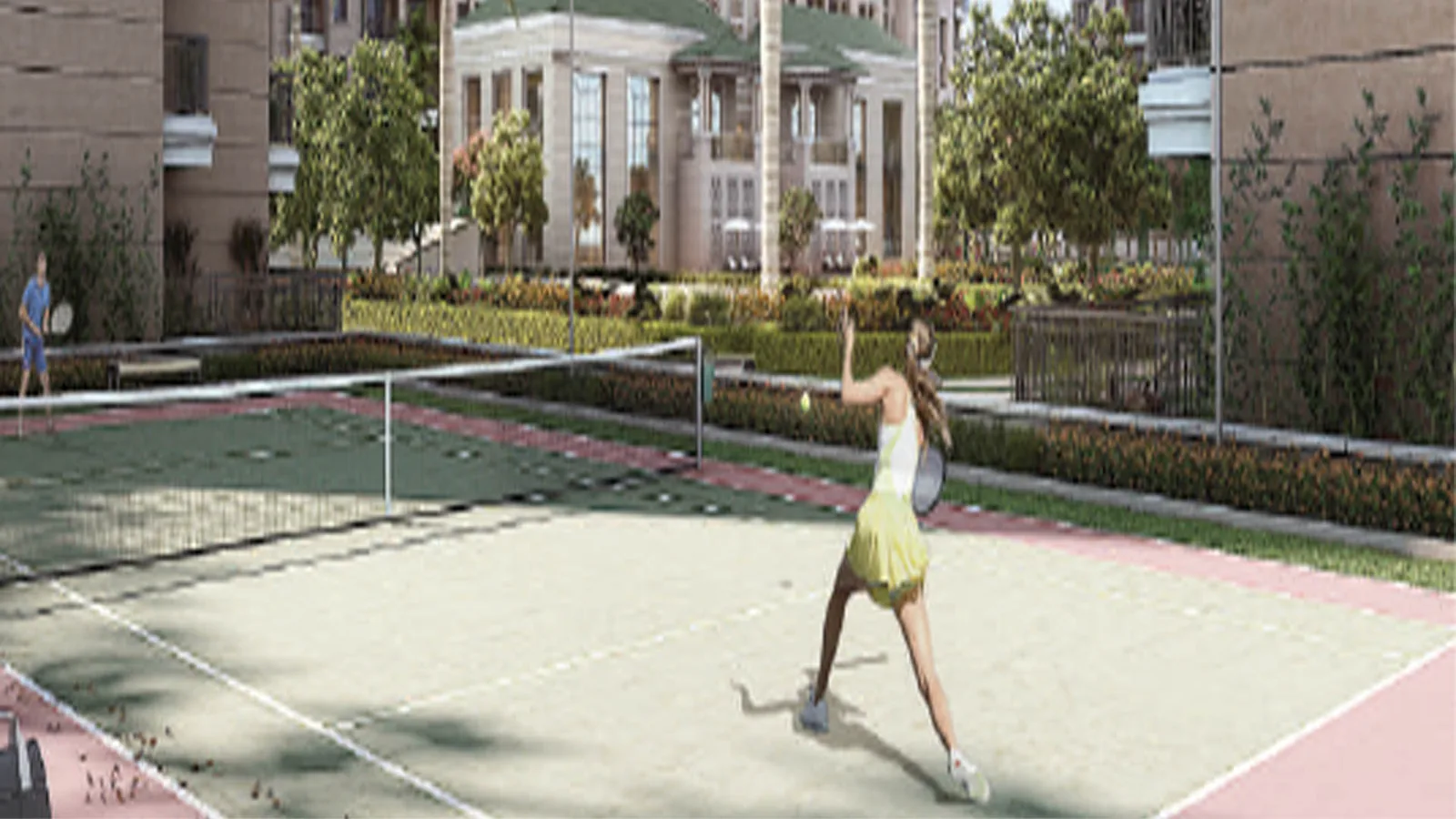 Tennis court at ATS Happy Trails
