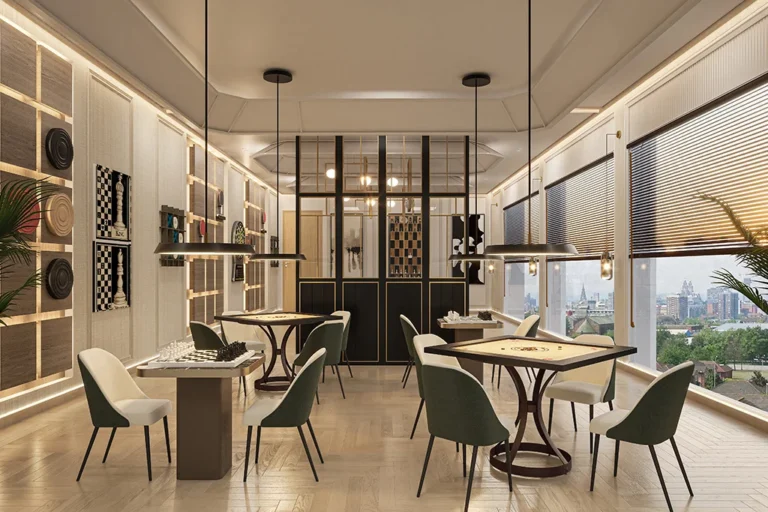 Cafe and lounge at the CRC Joyous clubhouse