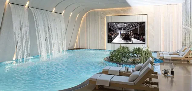 Indoor pool at the CRC Maesta clubhouse