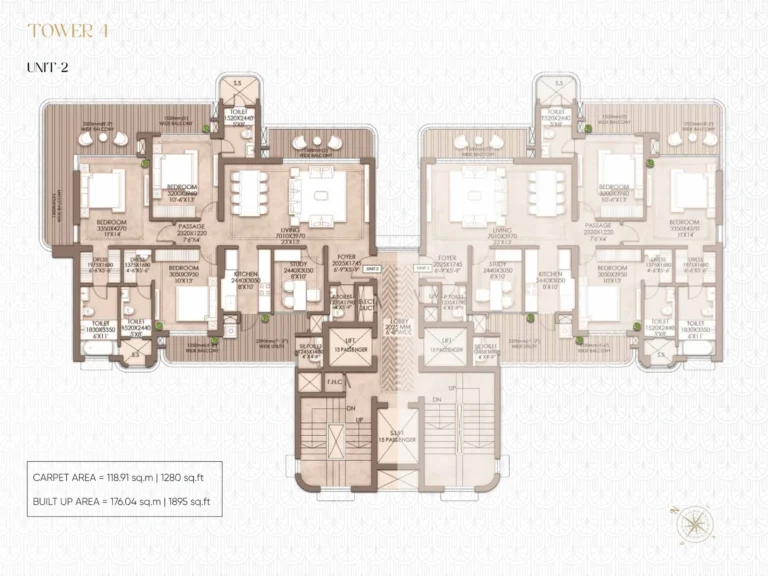 CRC Maesta Tower 4A floor plan
