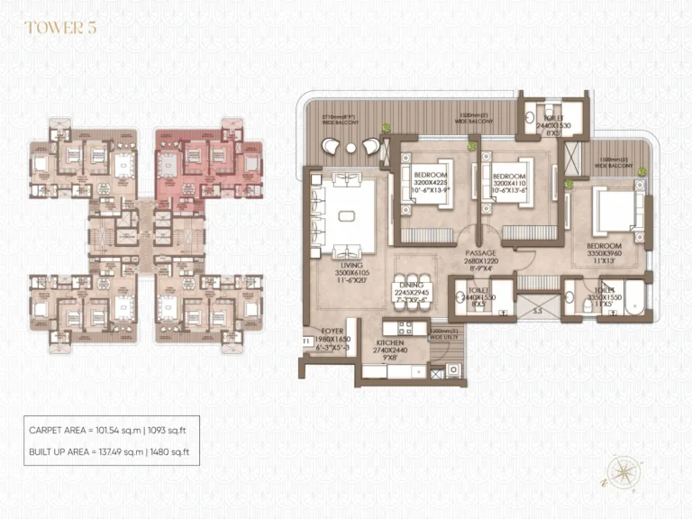 CRC Maesta Tower 5 floor plan