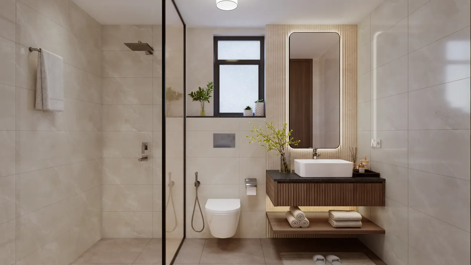 Bathroom interior at Eldeco Echoes of Eden