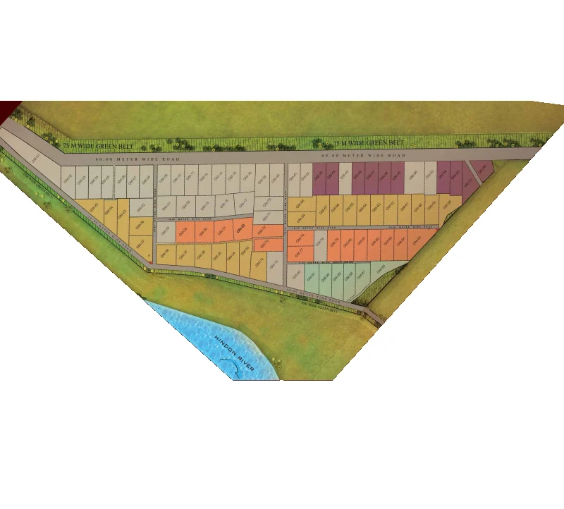 The plot layout at Gaur Mulberry Mansions