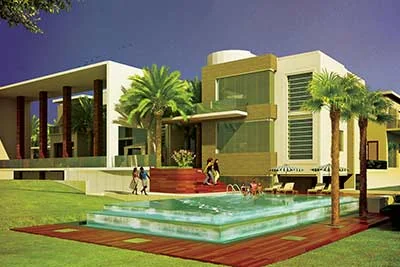 A villa at Gaur Mulberry Mansions