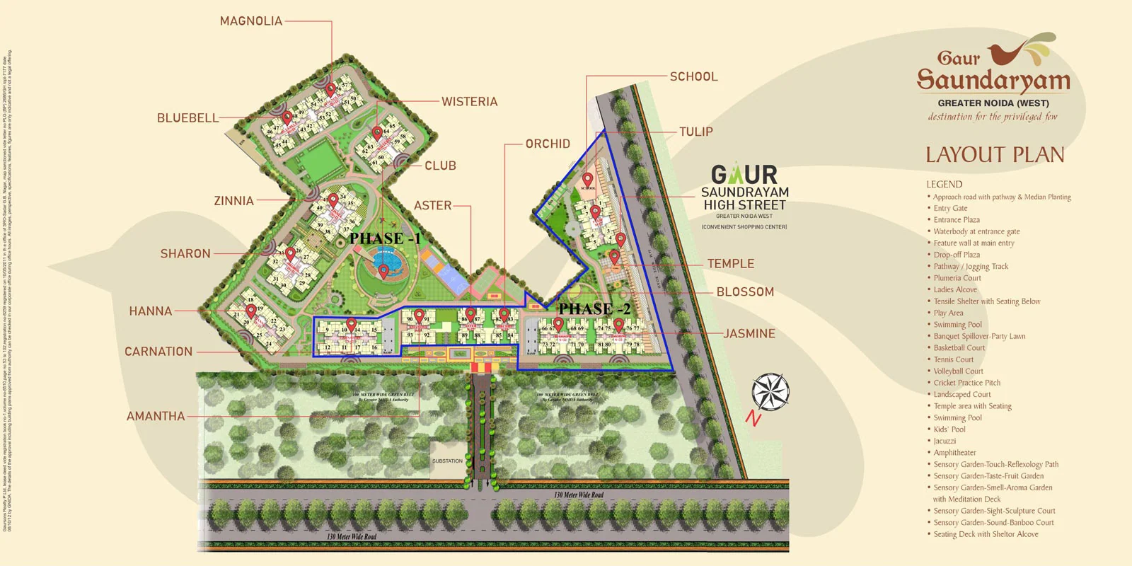 The Gaur Saundaryam layout plan
