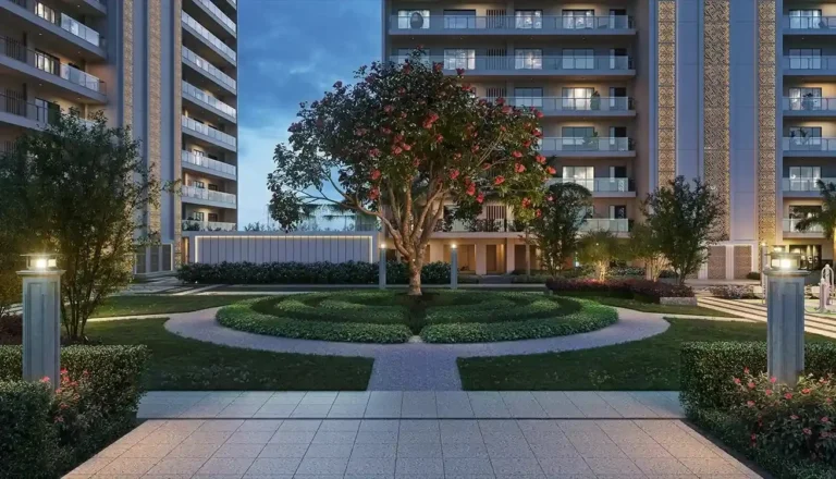 Reflexology path and garden at Godrej Majesty