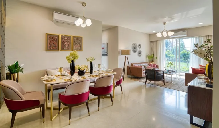Dining area of a Godrej Woods home