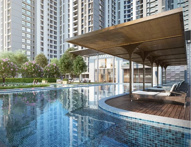 Swimming pool at Godrej Woods