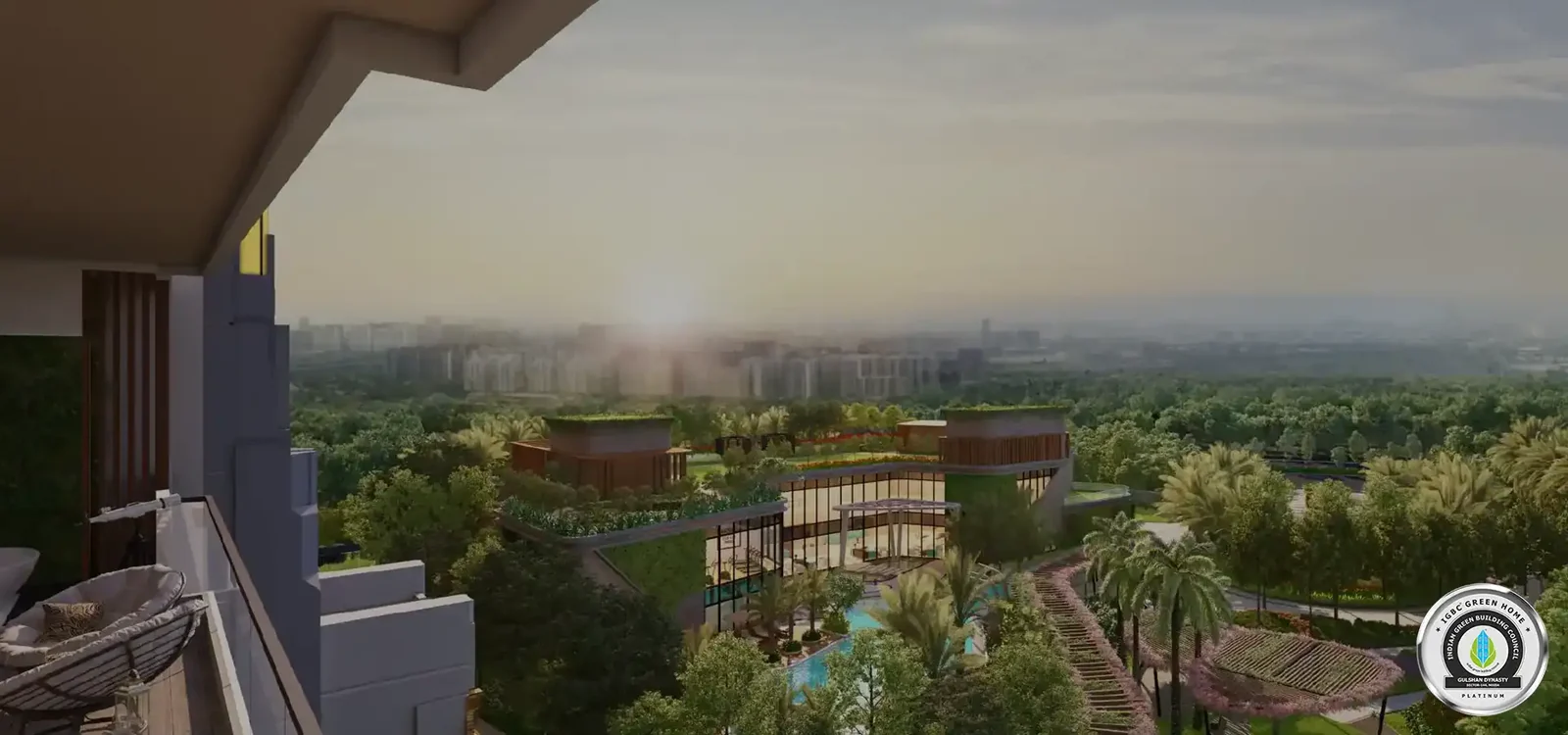 View from a terrace at Gulshan Dynasty