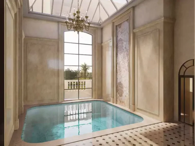 Indoor heated pool at Legacy by Gaurs