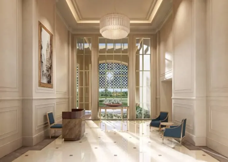 Entrance lobby at Legacy by Gaurs