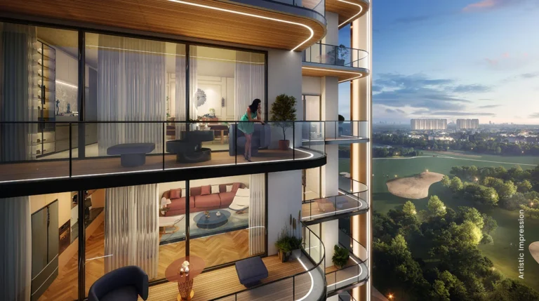 Private balconies at M3M Jacob & Co Residences