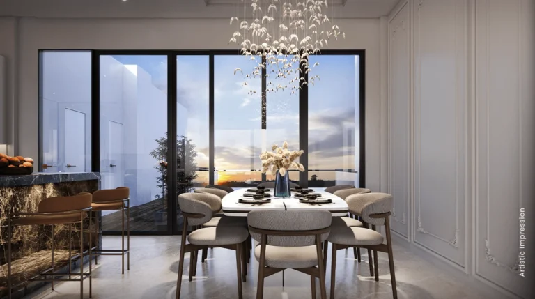 Dining room at M3M The Cullinan