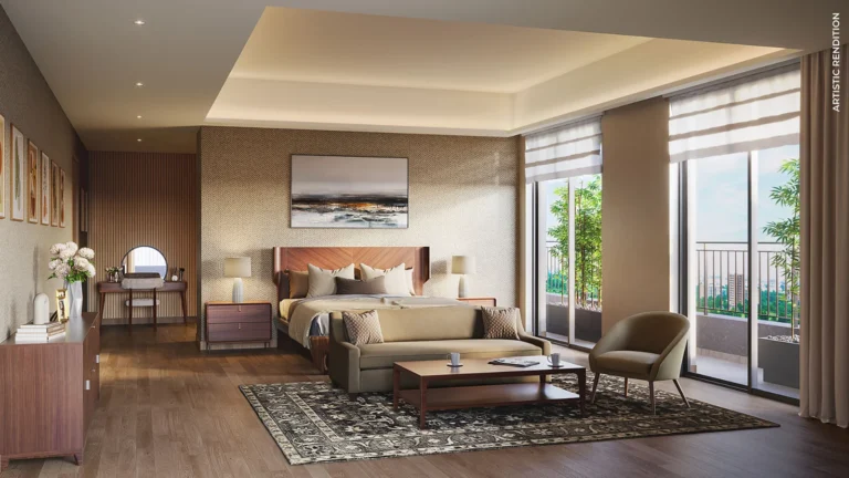 Master bedroom at Estate 128
