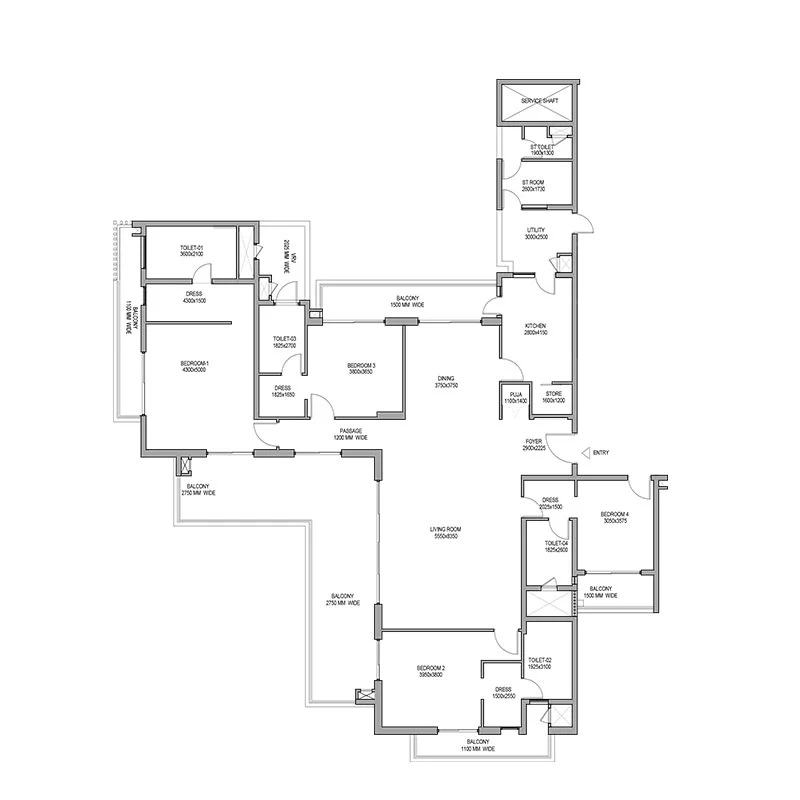 Estate 128 The Deck floor plan, 2,378 sq ft