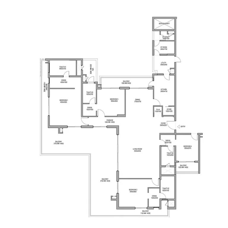 Estate 128 The Deck Suite floor plan, 2,389 sq ft