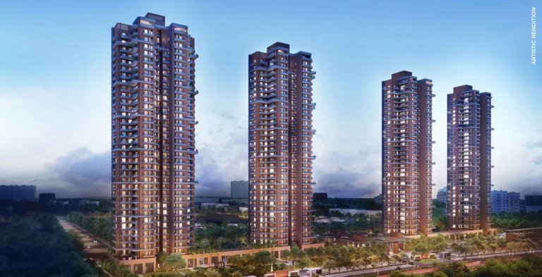 The four towers of Estate 128, Noida