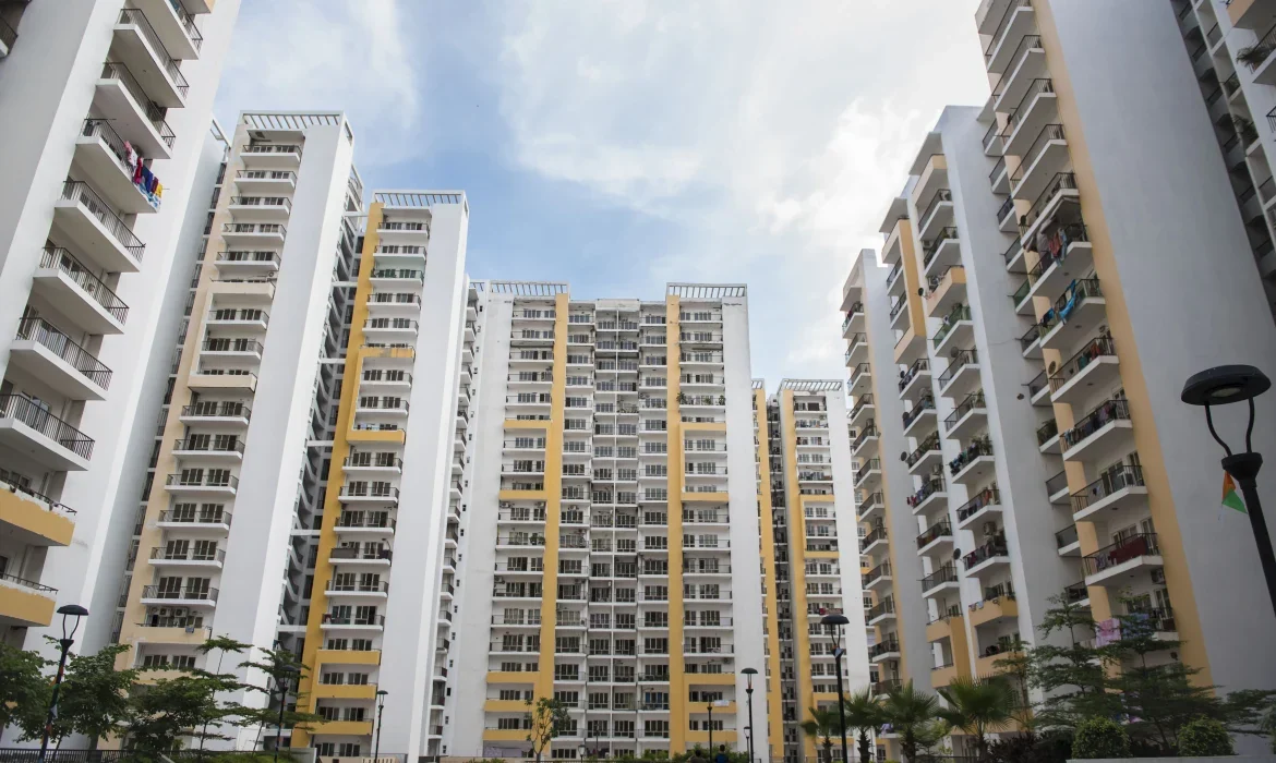 Completed towers at Panchsheel Greens