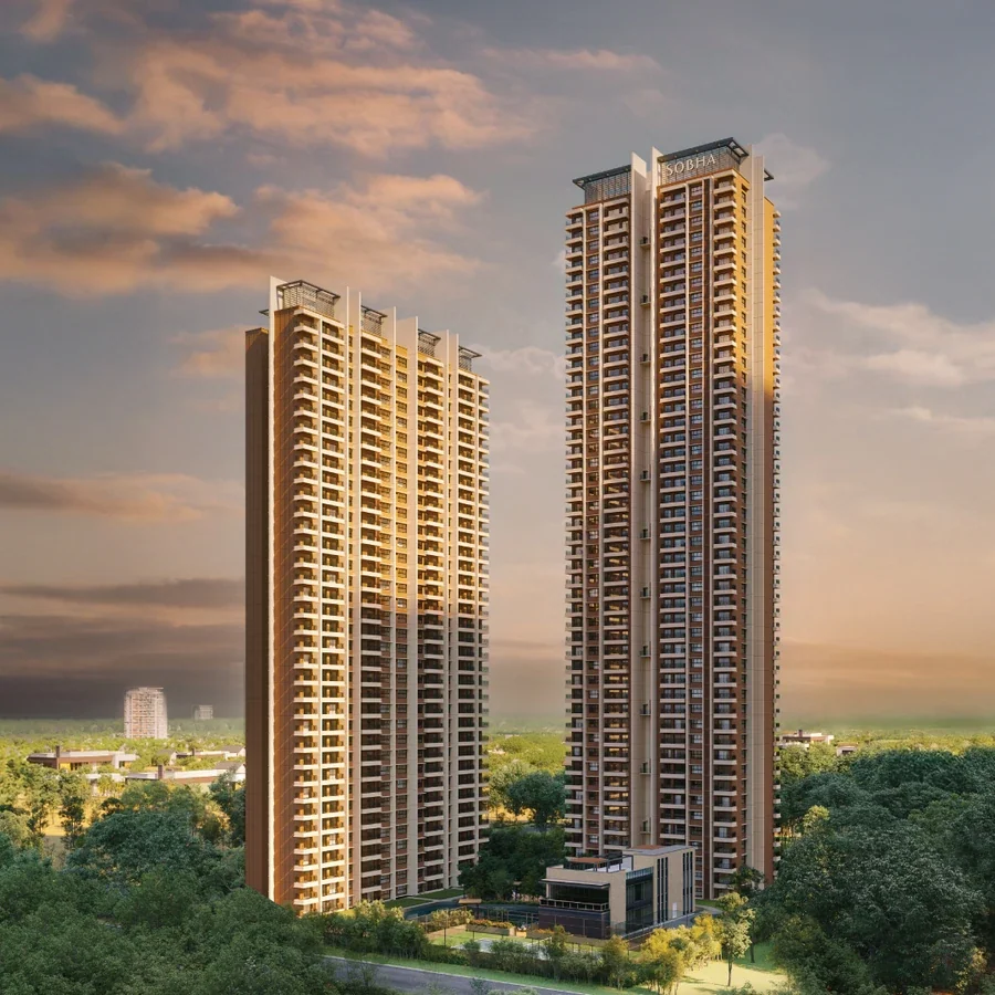 Completed towers at SOBHA Aurum