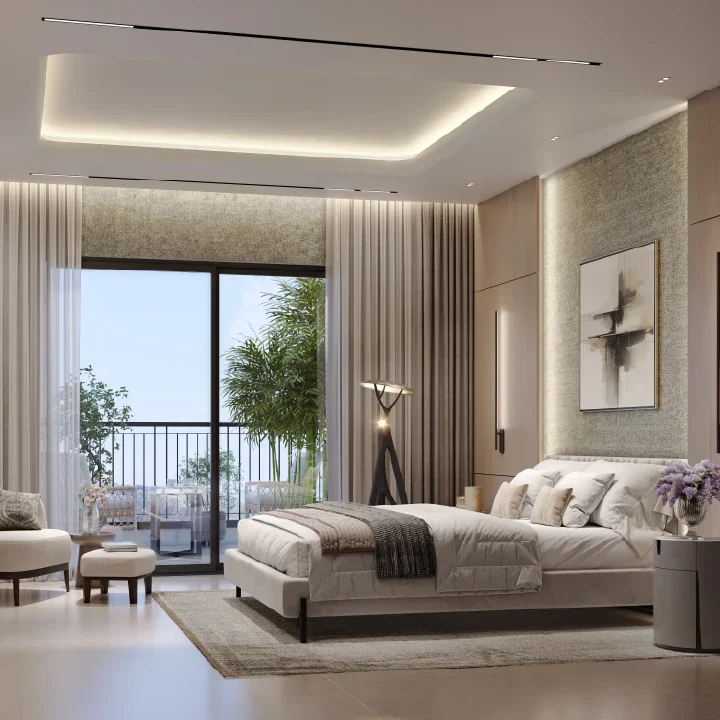 Master bedroom at SOBHA Rivana