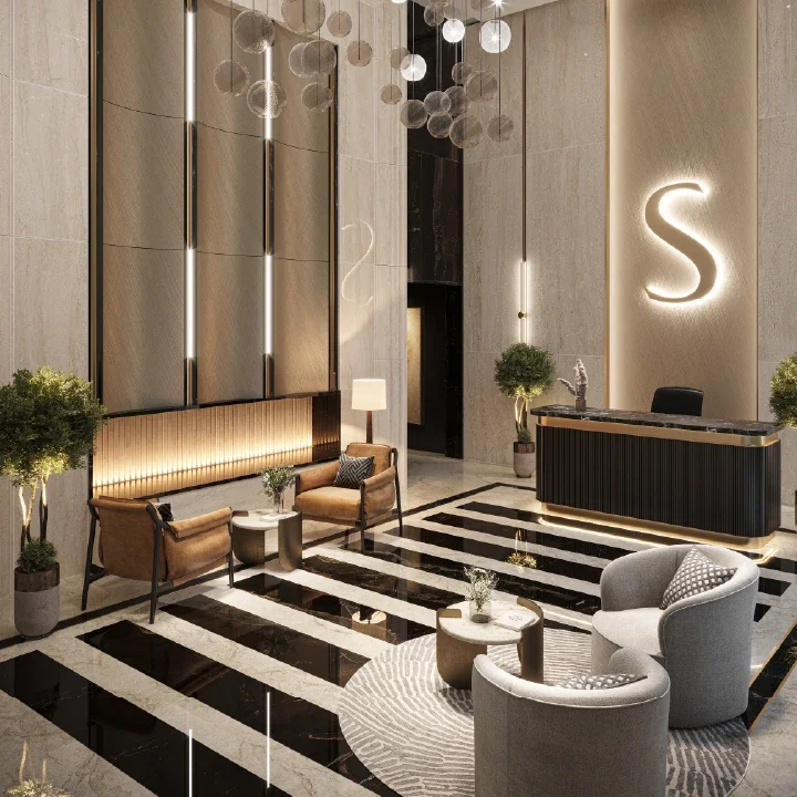 Tower entrance lobby at SOBHA Rivana